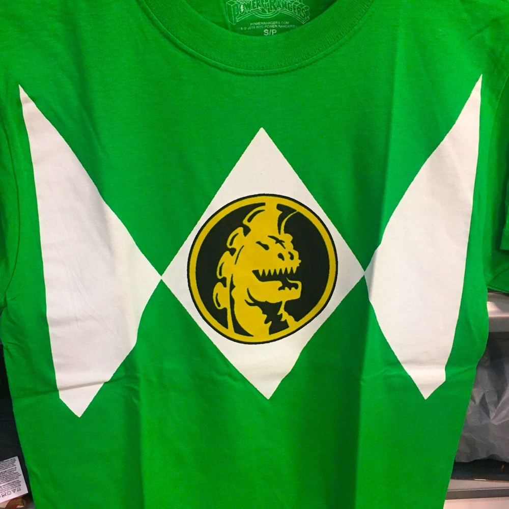 Mighty Morphin Power Rangers Men Tshirt Ava S M XL